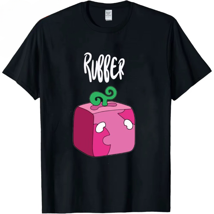 Blox Fruits Rubber Black T-Shirt