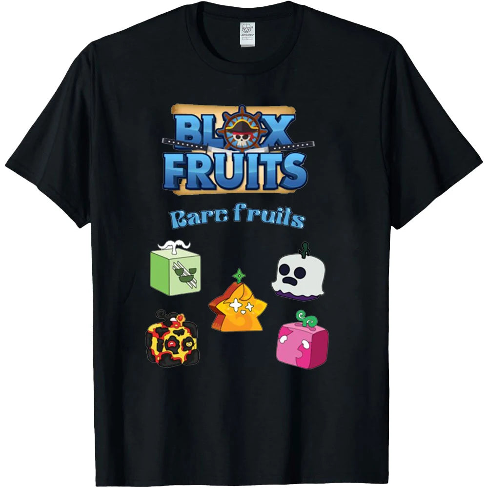 Blox Fruits Rare Fruits Black T-Shirt