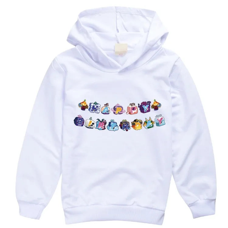 Blox Fruits White Hoddies