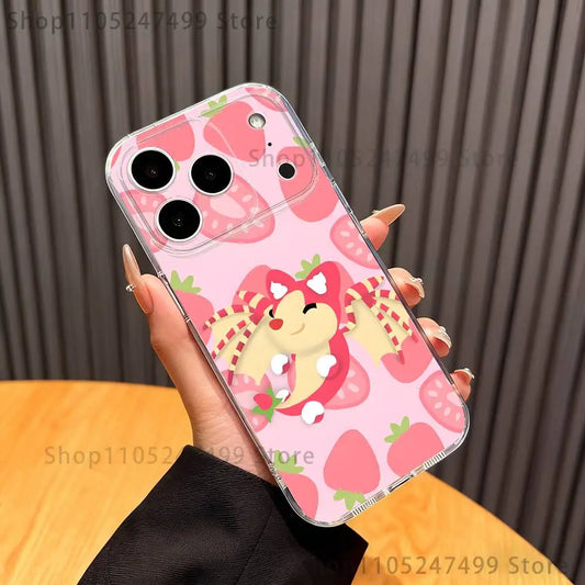 Adopt Me! Strawberry Bat Dragon iPhone Case
