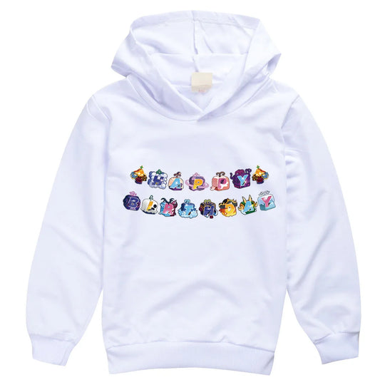 Blox Fruits White Hoddies