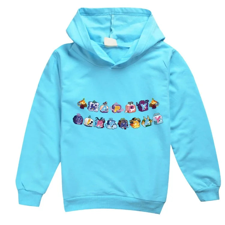 Blox Fruits Cyan Hoddies